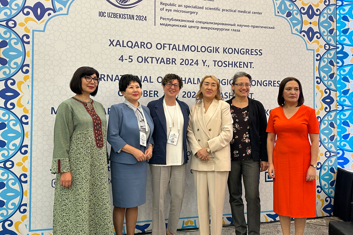 Central Asia Glaucoma Alliance members at the International Ophthalmological Congress, Tashkent 2024
